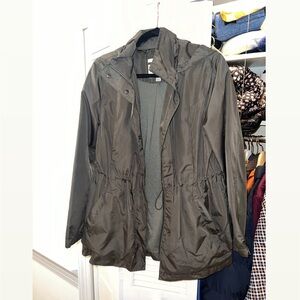 A New Day Green Raincoat